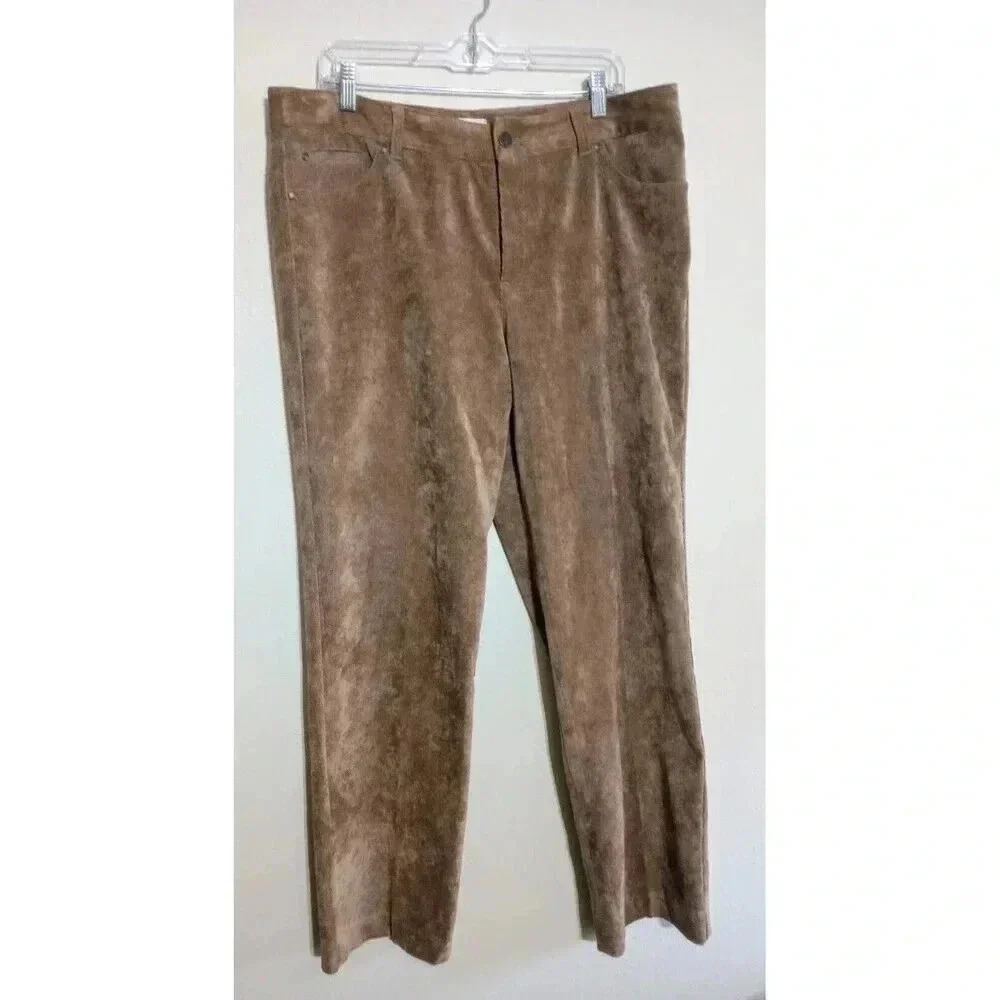 Christopher & Banks Brown Straight Leg Pants